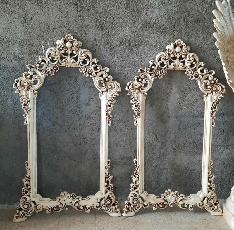 Carved Wooden Mirror Frame