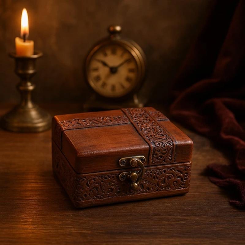 Badamak Carved Wooden Box