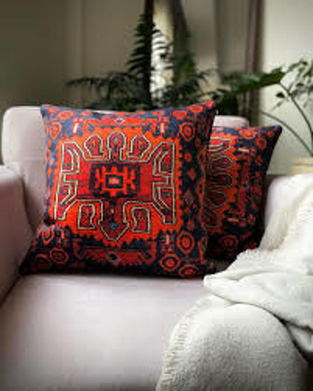 Hand-Woven Velvet Cushion