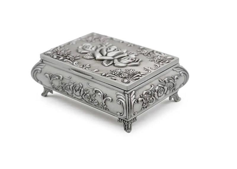Hand-Engraved Silver Jewelry Box